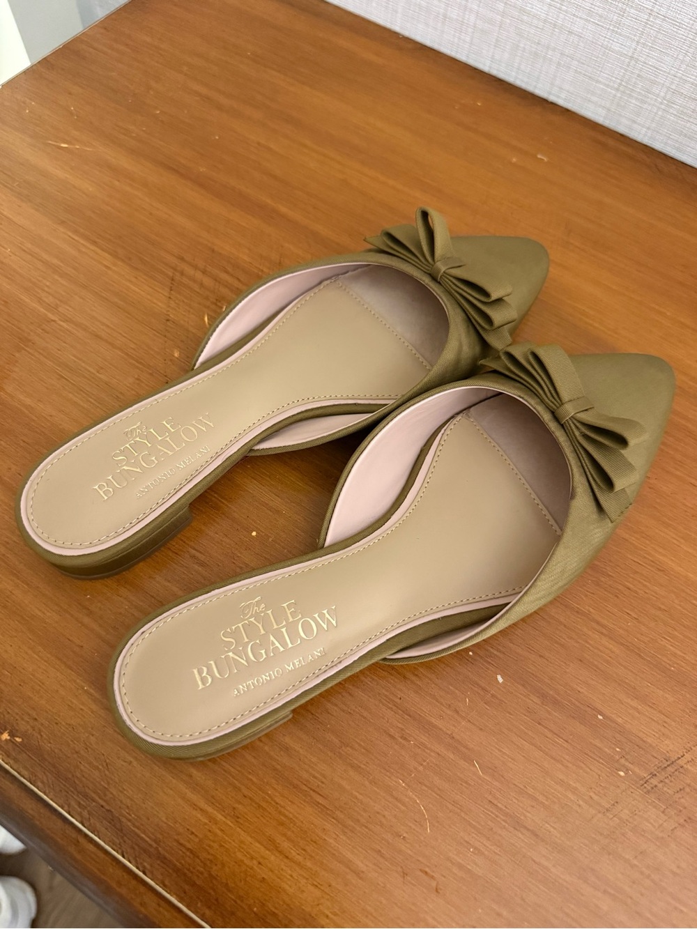 Antonio Melani x Style Bungalow, the Chez Fabric Bow Detail Mules